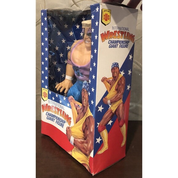 Vintage IWC Sting Giant Figure Wrestling Action Figure Damaged Box Rare Find 10" - Picture 8 of 12